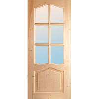 Блок дверной ДФО 870*2050*35 мм со стеклом сорт Экстра